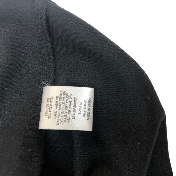 Lulumari‎ Boho Embroidered Shift Dress Size M Floral Sleeveless Mini Black Artsy - Picture 9 of 10